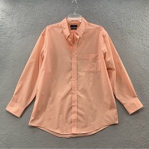 Lauren Ralph Lauren Black Label Shirt Gingham Coral Stretch Fabric Regular Fit